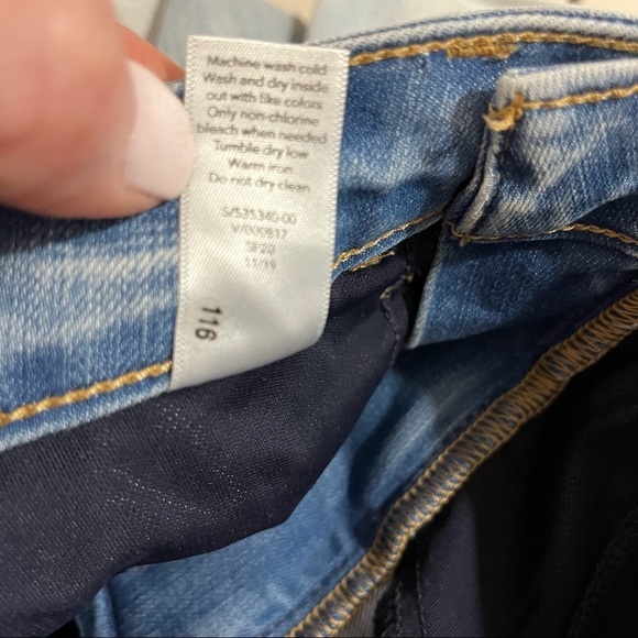 Athleta Sculptek Straight Leg Ankle Jeans Size 0 Light Wash Raw Hem Style 53540 - Picture 11 of 12